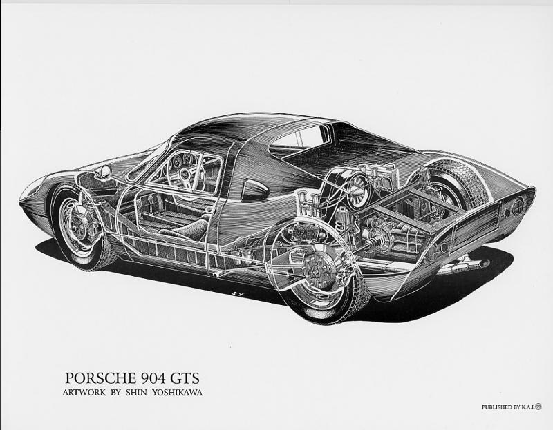 Illustration for article titled Shin Yoshikawa Is The Undeniable Master Of Automotive Cutaway Art